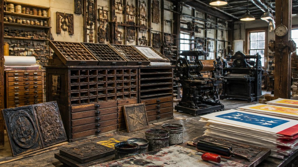 historic nashville letterpress poster shop