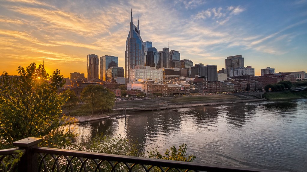 nashville skyline sunset viewpoints