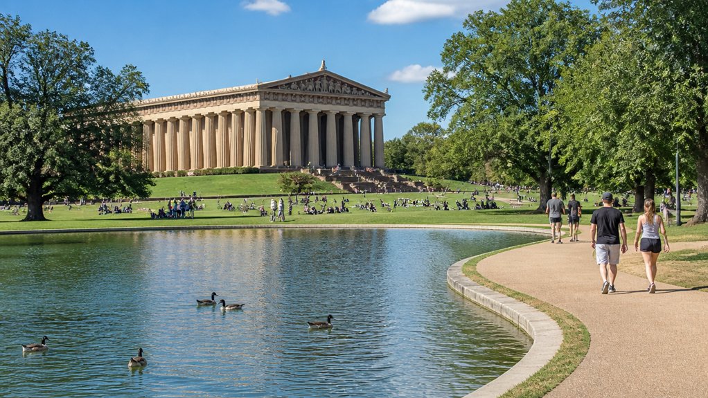 parthenon centered centennial park attractions