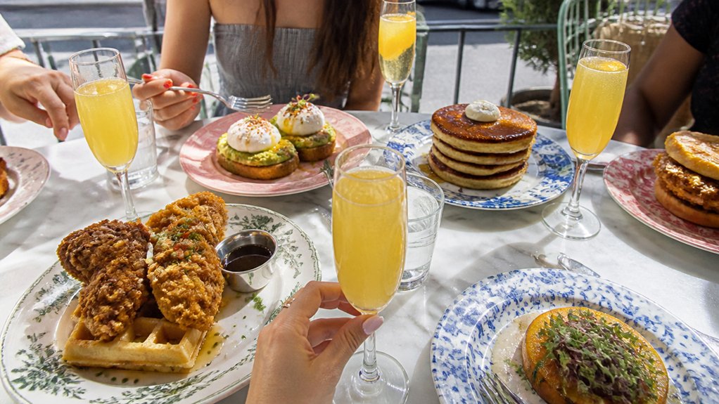 sparkling rooftop brunch with djs