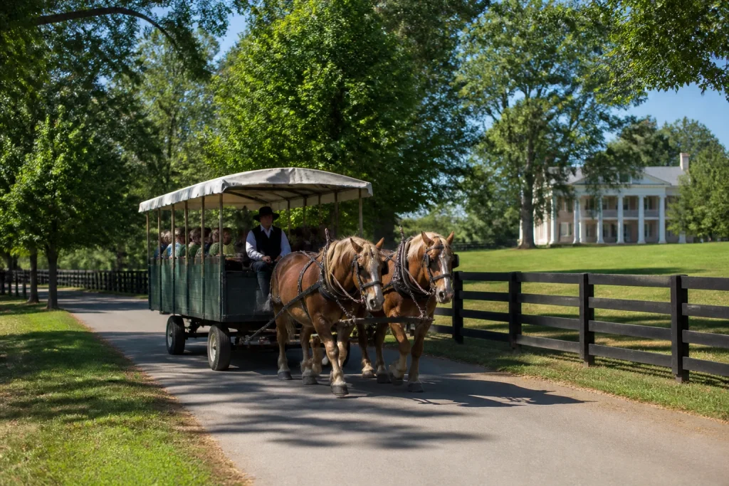 Horse-drawn scenic ride on the grounds at Andrew Jackson's Hermitage