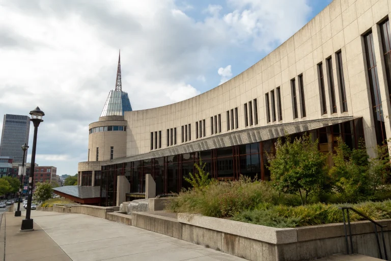 Exterior of the Country Music Hall of Fame and Museum in Nashville