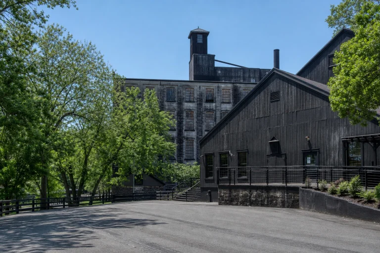Exterior view of Jack Daniel Distillery in Lynchburg, Tennessee