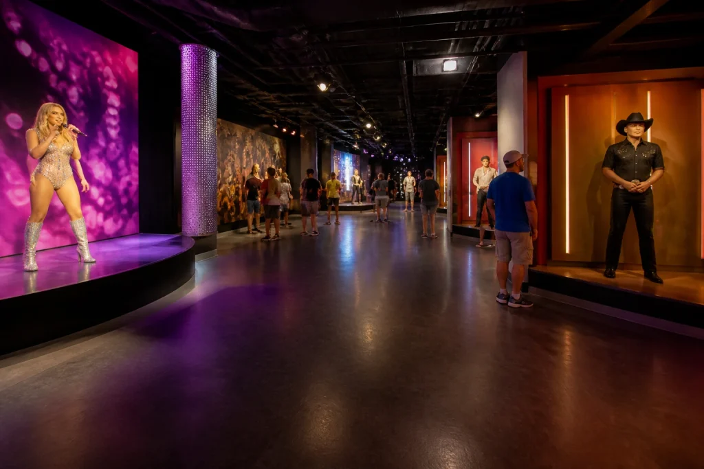 Single-level visitor gallery at Madame Tussauds Nashville