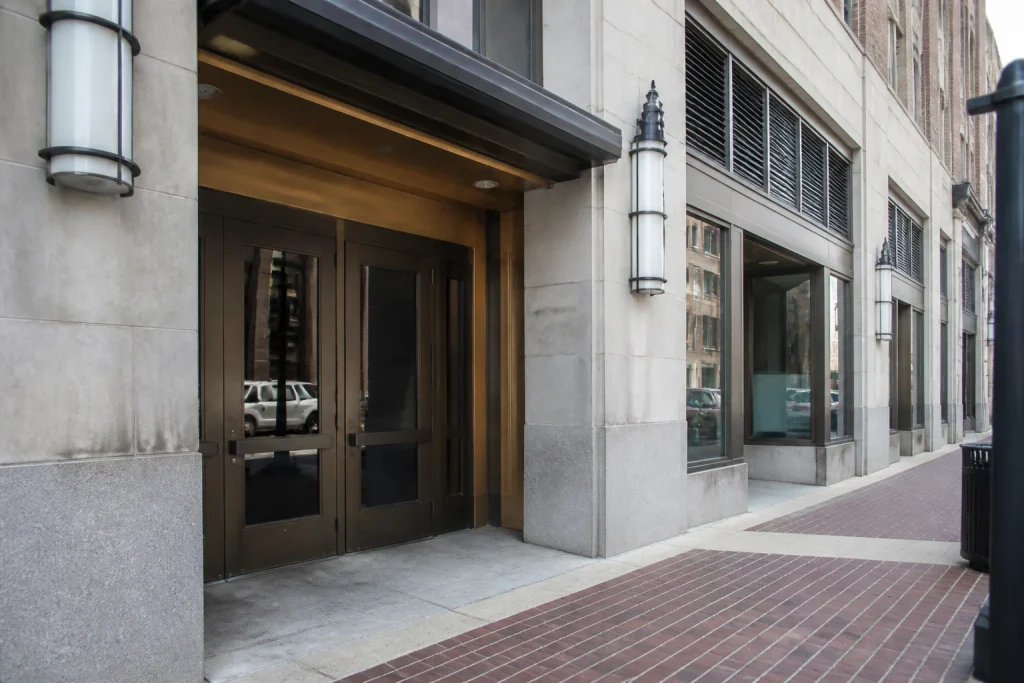 Street-level entrance area of Escape Experience Nashville on Union Street downtown