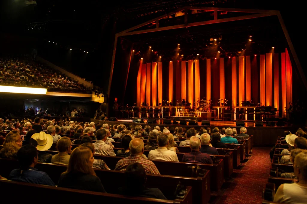 Auditorium seating inside the Grand Ole Opry House