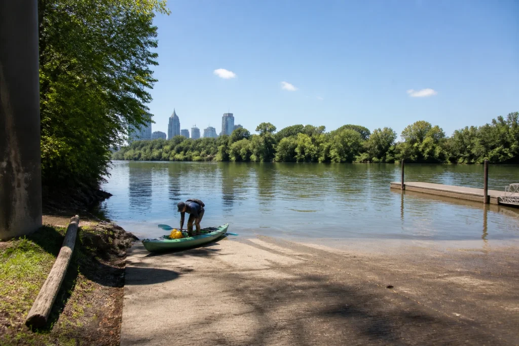 Shelby Park Boat Ramp on the Cumberland River in Nashville