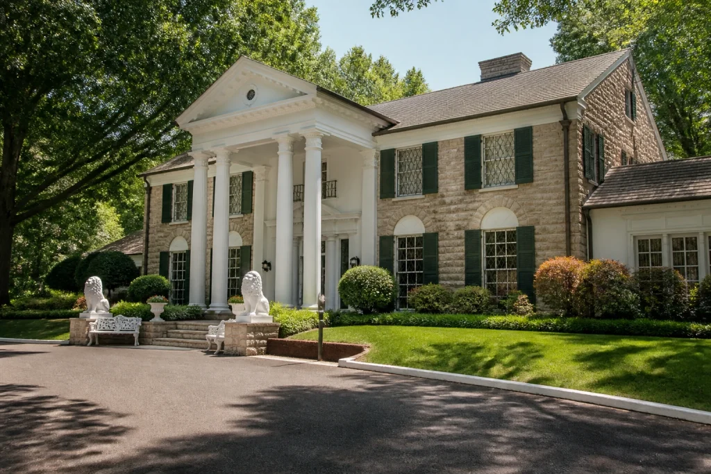 Graceland mansion exterior and grounds