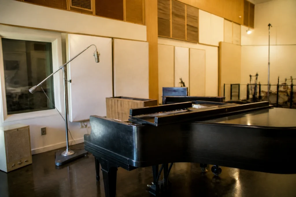 Historic recording room inside RCA Studio B in Nashville