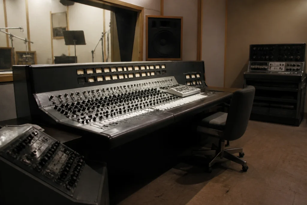 Historic control-room environment at RCA Studio B in Nashville